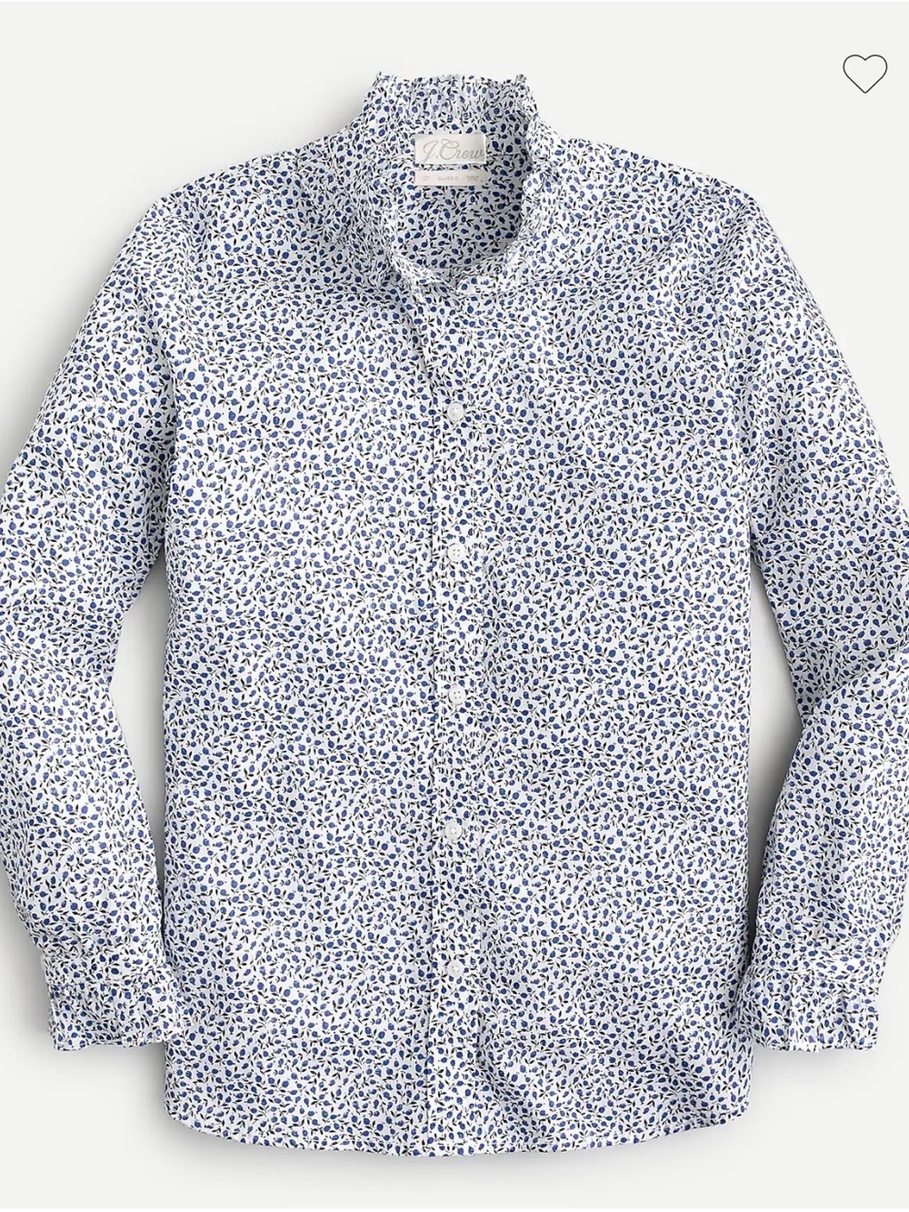 J. Crew Liberty of London Classic Fit Shirt, Floral, size 0